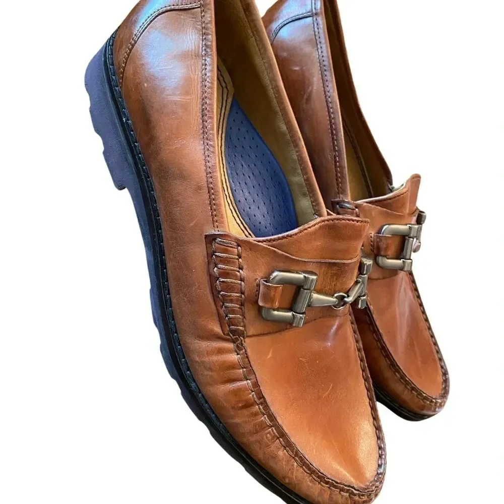 Robert Zur Patton Comfort Buckle Loafer Tan
